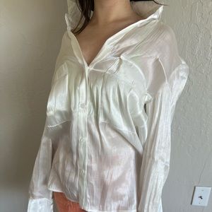 White blouse oversized